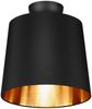 Kleine Deckenleuchte LAUREA mit Stoff Lampenschirm Schwarz Gold Ø 30cm Bild 2