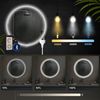 Badspiegel LINZ 60 mit Bluetooth - 60x3,5x60cm, Glas, Klarglas | Badezimmerspiegel Wandspiegel Bild 4
