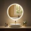 Badspiegel LINZ 60 mit Bluetooth - 60x3,5x60cm, Glas, Klarglas | Badezimmerspiegel Wandspiegel Bild 3