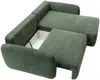 Vente-unique - PLUFATI Sofa Stoff Grün - B 165 cm x H 83 cm x L 230 cm Bild 4