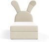 Kinderbett Polsterbett Bett MATILDA 100x200cm in Stoff Magic Velvet Creme Bild 2