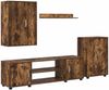 vidaXL TV-Schrankset Geräucherte Eiche Holzwerkstoff 3397900 Bild 2
