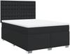 vidaXL Boxspringbett mit Matratze Schwarz 140x200 cm Kunstleder 3293024 Bild 3