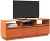 vidaXL TV-Schrank Wachsbraun 140x37x50 cm Massivholz Kiefer 847122 Bild 4
