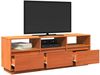 vidaXL TV-Schrank Wachsbraun 140x37x50 cm Massivholz Kiefer 847122 Bild 5