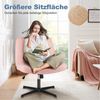 DUMOS Bürostuhl Ohne Armlehne Schneidersitz Stuhl, mit Verbreitertem Criss Cross Chair, drehbar Bild 4