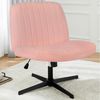 DUMOS Bürostuhl Ohne Armlehne Schneidersitz Stuhl, mit Verbreitertem Criss Cross Chair, drehbar Bild 2