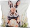 formano Dekokissen Outdoor Deko Kissen mit Füllung 45 cm Ostern Hase mit Osterei Bild 4