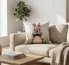 formano Dekokissen Outdoor Deko Kissen mit Füllung 45 cm Ostern Hase mit Osterei Bild 2