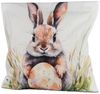 formano Dekokissen Outdoor Deko Kissen mit Füllung 45 cm Ostern Hase mit Osterei Bild 3