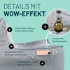 Lumaland Sitzsack Sitzsack-Lounge In-& Outdoor 380l grau, mit Flaschenhalter Bild 4
