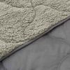 vidaXL Sommerdecke Hellgrau 220 x 260 cm Mikrofaser und Teddy-Fleece 42026179 Bild 5
