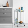 Relaxdays Servierwagen rund Silber Bild 3
