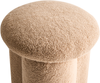 Pouf CARRINGTON Bouclé Beige Bild 5