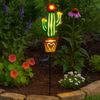 LED Solar Steckleuchte, Kaktus, bunt, H 80 cm Bild 4