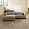 Ecksofa Ottomane links Cord Velours 266x150x80 beige FINN Bild 2
