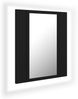 vidaXL LED-Bad-Spiegelschrank Schwarz 40x12x45 cm Acryl 804949 Bild 2