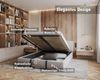 thematys Polsterbett mit Bettkasten & Lattenrost + viel Stauraum, 120 – 180x200cm - Samt (MADE IN EU - mit hochwertigem Velours Bezug Trinity, Bettrahmen, Bett, Optional mit Matratze bestellbar) Bild 2