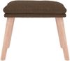 vidaXL Fußhocker Braun 45 x 29,5 x 39 cm Stoff [341427] Bild 3