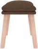 vidaXL Fußhocker Braun 45 x 29,5 x 39 cm Stoff [341427] Bild 4