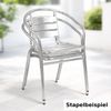 Bistrogarnitur 3-teilig Aluminium Höhenverstellbar H70/110cm Bild 2