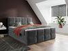 Boxspringbett 'Fuego', grau, 140x200 cm Bild 2