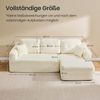 VASAGLE Ecksofa, modulares Sofa 244 cm breit, vakuumverpackt, Schlafsofa, keine Montage erforderlich, mit großer Chaiselongue rechts, für Wohnzimmer, Gästezimmer, cremeweiß Bild 5