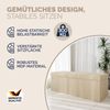 CASARIA® Sitzbank mit Stauraum Cord inkl. Boxen L Beige Bild 3