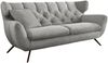 KAWOLA Sofa CHARME 3-Sitzer Cord hellgrau 94 x 95 x 225 cm Bild 3