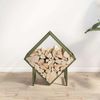 vidaXL Brennholzregal Olivgrün 50x25x50 cm Kaltgewalzter Stahl 864278 Bild 3