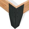 vidaXL Massivholzbett Akazie Stahl 152x203 cm 281453 Bild 5