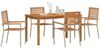 vidaXL Garten Essgruppe 5 pcs Beige Massivholz Akazie 3365537 Bild 3