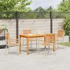 vidaXL Garten Essgruppe 5 pcs Beige Massivholz Akazie 3365537 Bild 4