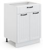 Badschrank Fame-Line Weiß Landhaus 60 x 82 cm mit Schublade, ohne Arbeitsplatte Vicco Bild 4