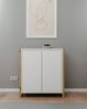 Kommode >Denver< in weiß / Dekor Artisan Oak - 80x88x40cm (BxHxT) Bild 2