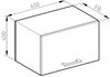 Hängeschrank R-Line Goldkraft Eiche 60 cm Flach Vicco Bild 3