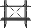 vidaXL Bücherregal 2 Fächer Grau 80x30x70 cm Holzwerkstoff 806449 Bild 4