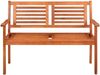 vidaXL 2-Sitzer-Gartenbank mit Auflage 120 cm Massivholz Eukalyptus 3060983 Bild 3