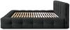 Polsterbett Doppelbett AURORA 180x200cm Komplettset in Stoff Boston Schwarz Bild 5