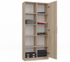 ibonto BÜCHERREGAL SONOMA-EICHE Halboffenes Bücherschrank (H 182 x T 30 x B 80 cm) Bild 3