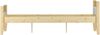 Massivholzbett Kiefer 140x200 modernes Polsterbett, Polsterfarbe hellgrau Bild 5