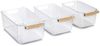 ZELLER 15209 Aufbewahrungsboxen-Set, 3-tlg. aus Kunststoff transparent mit Bambusgriff Bild 5