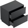 Design Nachttisch Concepto L 60cm stehend, 2 Pushauszüge Grafit : Grafit Bild 2
