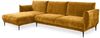 Ecksofa Designersofa MADISON XL in Stoff Dress Me Senfgelb Ottomane Links Bild 2