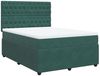 vidaXL Boxspringbett mit Matratze Dunkelgrün 160x200 cm Samt 3292391 Bild 2