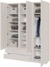 Selsey 'Bemmi' Kleiderschrank mit 3 Türen, Kleiderstange und 2 Schubladen, Kaschmirgrau, 150 cm Bild 4