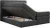 Boxspringbett mit Kopfteil und Topper, Polsterbett - LUKA-KING - 180x200cm - Dunkelgrau Stoff - H4 Bild 4