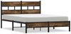 vidaXL Bettgestell ohne Matratze mit Kopfteil Räuchereiche 160x200 cm 4017203 Bild 2