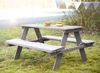 roba Kindersitzgruppe 'Outdoor+' - wetterfeste Sitzgarnitur 'Picknick for 4' - Massivholz - Grau Bild 5