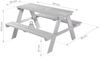 roba Kindersitzgruppe 'Outdoor+' - wetterfeste Sitzgarnitur 'Picknick for 4' - Massivholz - Grau Bild 4